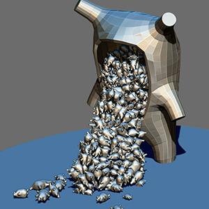 Digital sculpture render, planning for meatspace